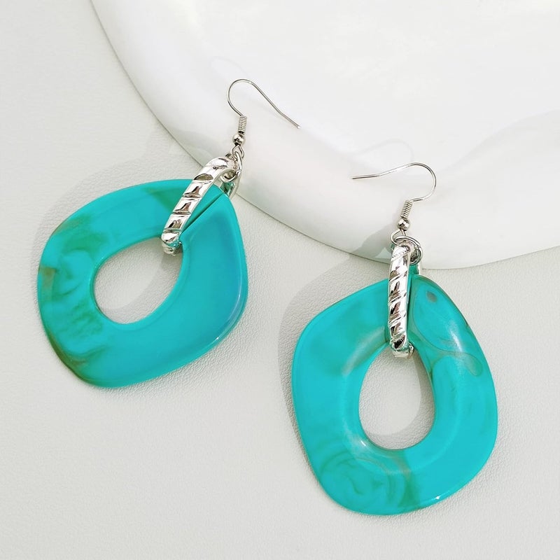 Bocar قلادة تشوكر كوبية سميكة من الأكريليك للبيان - قلادة برباط موضة للنساء (NK-10666) - Image 5